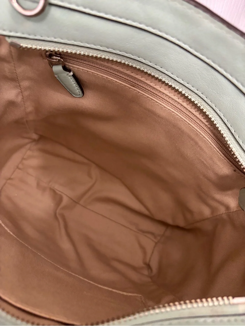 Coach Legacy Leather Mini Tanner (2012) 48894 in Mint/Pistachio w Crossbody EUC